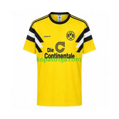 Billiga Fotbollströjor Borussia Dortmund 1989 Retro Hemma tröja Kortärmad
